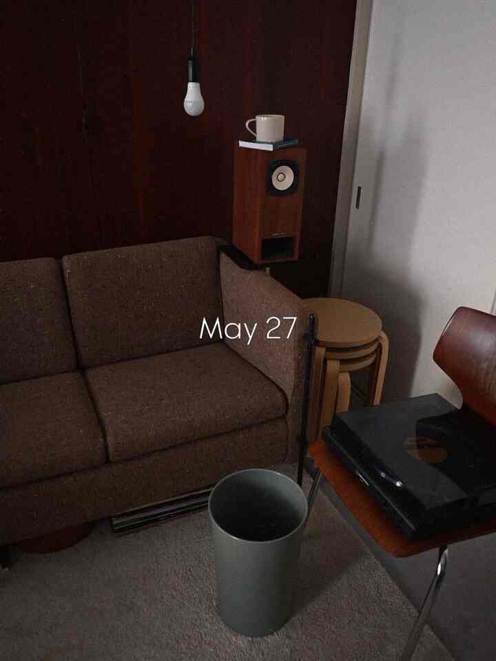 寝室のソファスペース🛋️
アースカラーで統一しています
ゴミ箱が差し色🗑️

#リビング #ソファ #ミッドセンチュリー
#ikea #artek