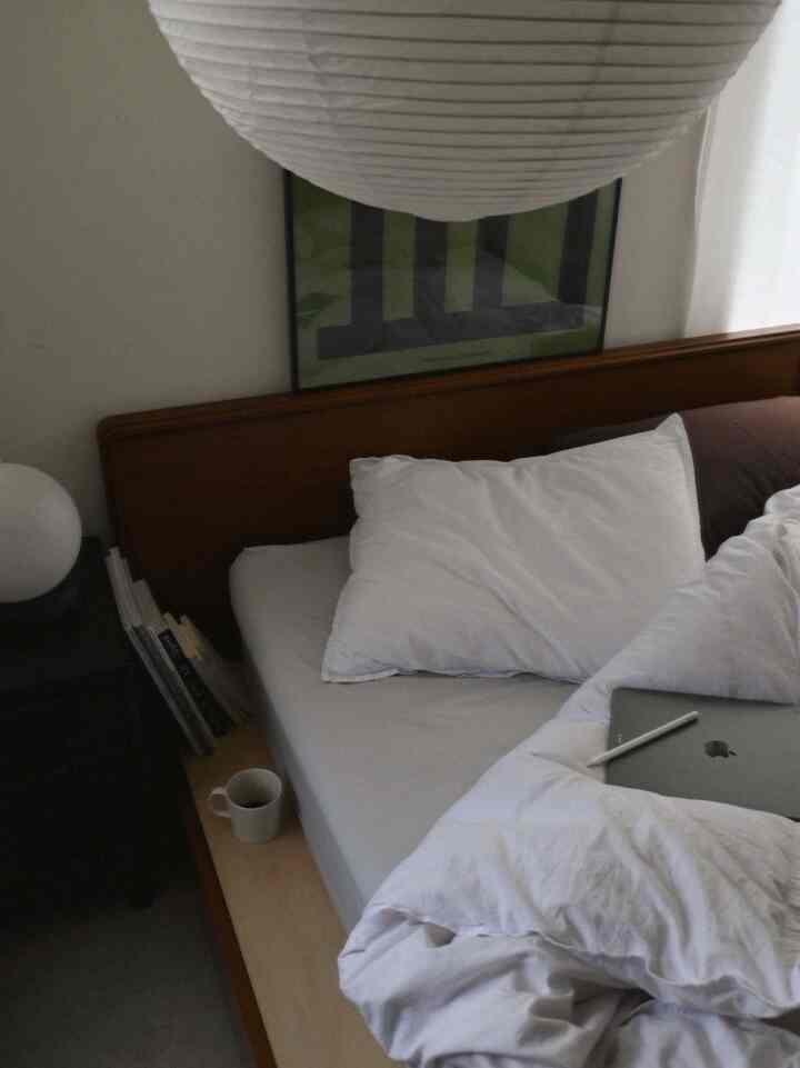 ベッド事情🛌

フレームはダブル、マットはセミダブルで
余ったスペースに本を置いたりしてます
普通のベニヤですが、アクセントになっていい感じです🫶

#寝室 #ベッドルーム #ベッド #寝具 #HAY