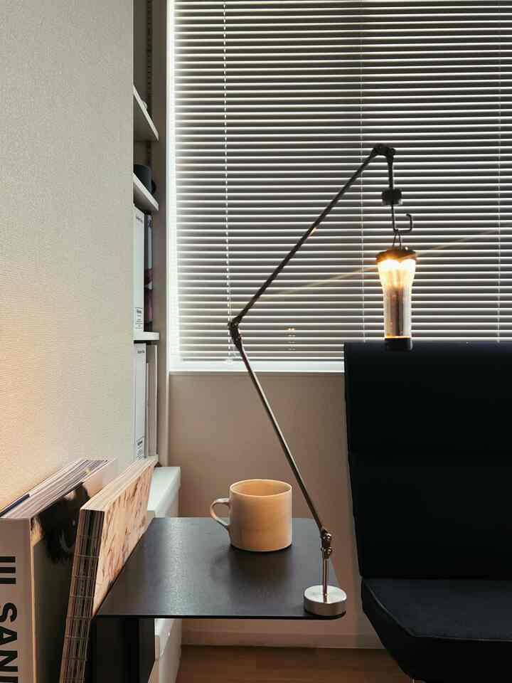キャンプ用に買ったが
　　
今の所部屋で活躍している
　　
#ダイニング #照明 #リビング