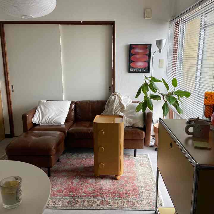 アクセントになってくれるキャビネット🗄️✨

#midcentury #midcenturymodern 
#ikea #1dk#ひとり暮らし#キッチン
 #インテリア #リビング #生活感のある暮らし 
#ミッドセンチュリー #ミッドセンチュリーモダン
#在宅勤務 #韓国インテリア#北欧インテリア#marketb
#2026Ohouse新生活