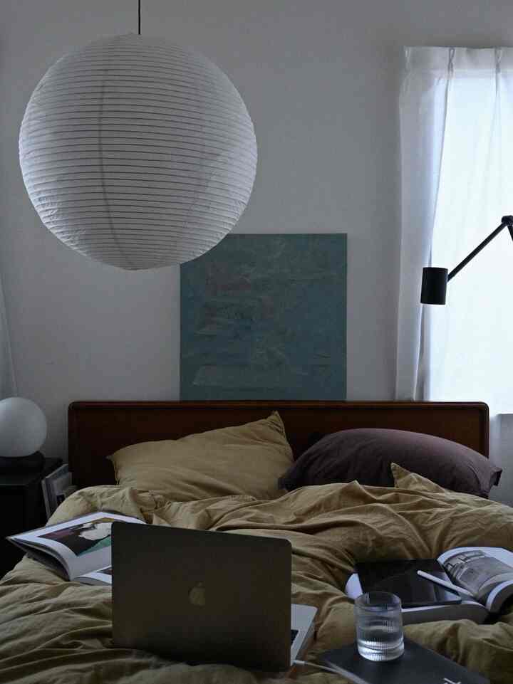この色合いお気に入り🫶

#ベッドルーム #寝室 #bedroom #ikea #hay
#hmhome 