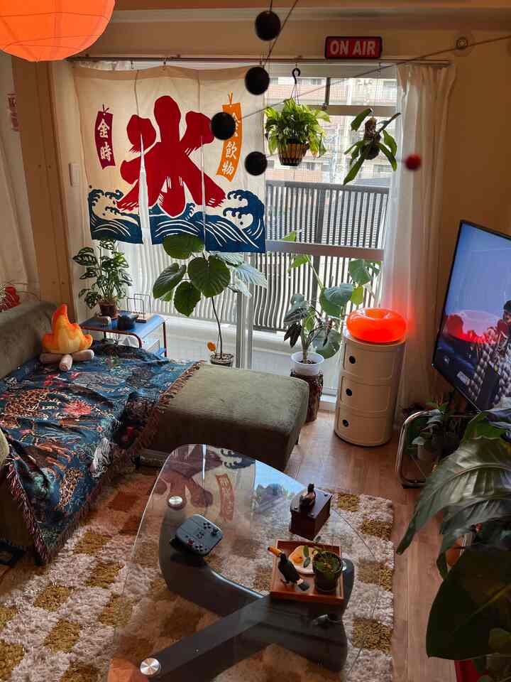 夏は在宅です。
暑すぎて、お出かけは無理☀️☀️

#ホームバカンス
#リビング
#livingroom
#interior
#カラフル
#夏休み