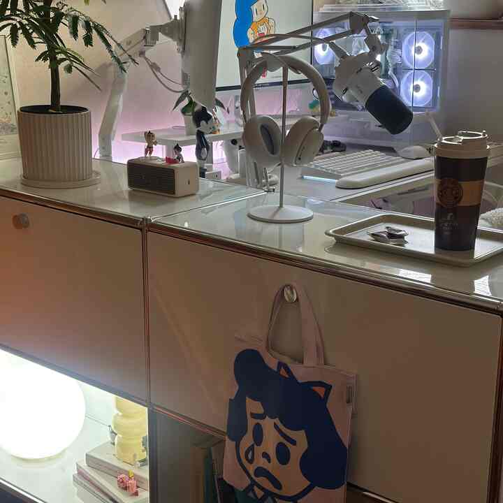 📖My work room
🎮Gaming room
I love my Betty Boop tote bag from Osamu Goods ♡

#Mamuang-chan
#interior
#gamingroom
#desktop
#whiteinterior
#Pokemon
#pokemon
#plants
#Everfresh
#ikea
#nanoleaf