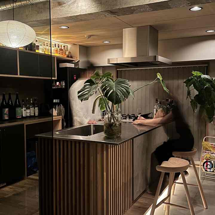 お酒をのむためにつくったキッチン
#ホームバー
#お酒が飲める家
#akari
#ACTUS
