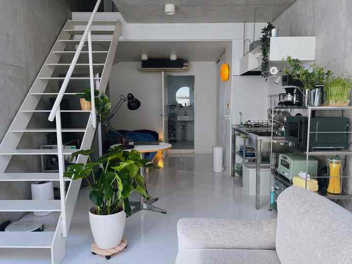 🇯🇵 1R｜メゾネット×ミニマルモダンな秘密基地