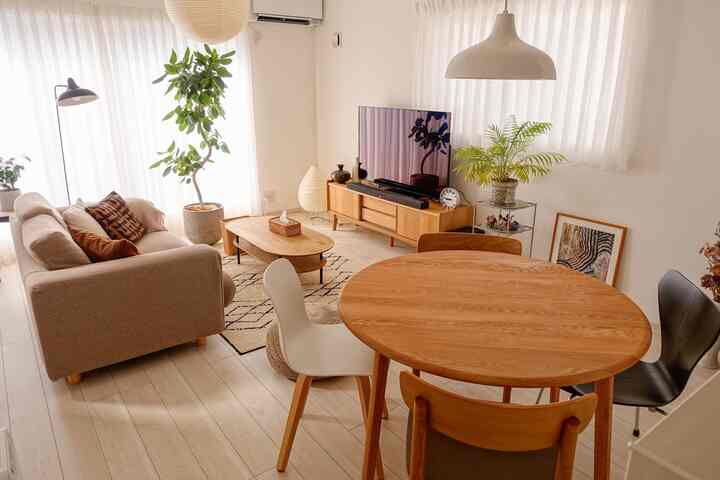 🇯🇵 3LDK｜ナチュラルな勾配天井リビング＆ダイニング🏠 建売を自分好みに！