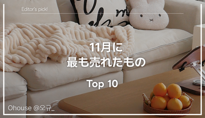 🏆 月間Top10｜11月に最も売れたアイテムは？
