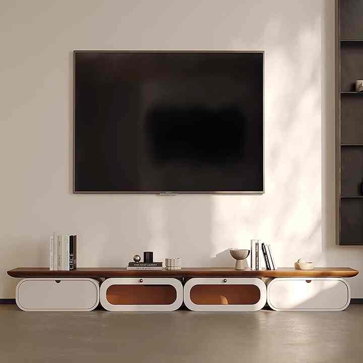 木目調バイカラーテレビボード［3サイズ］