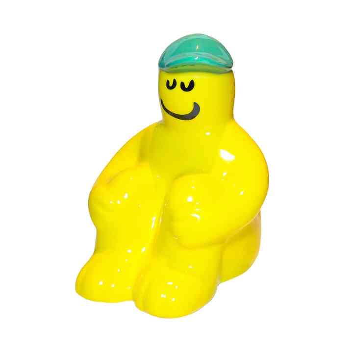 CHILLBOY CERAMIC COINBANK YELLOW