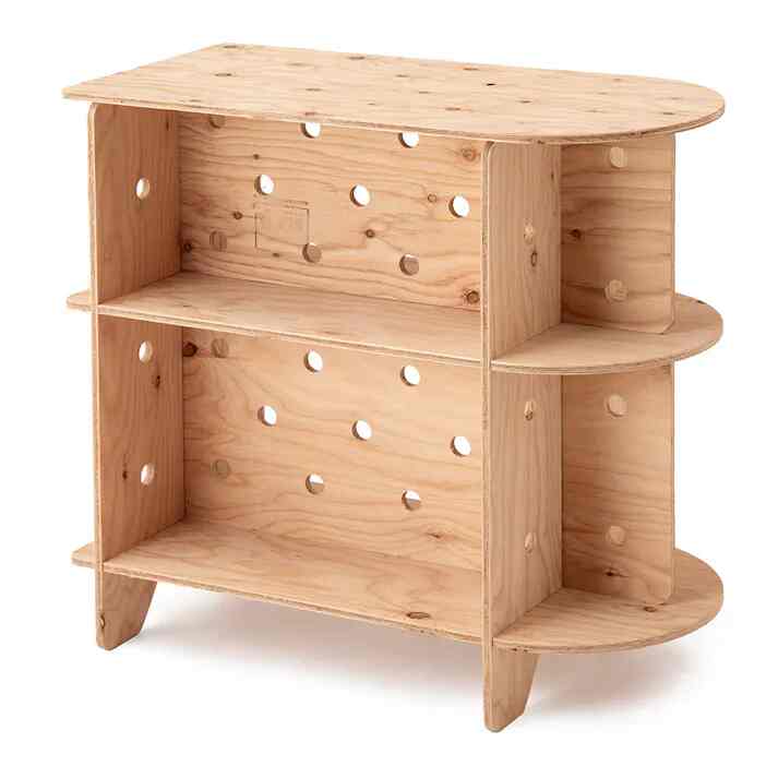 【CDM】持ち運びできるカウンターディスプレイテーブル 半円