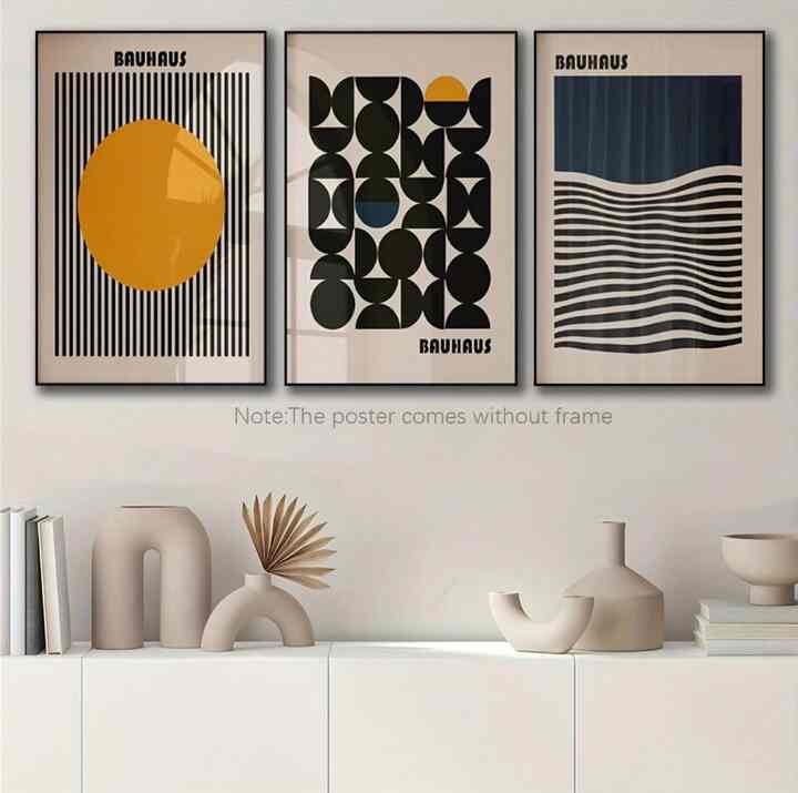 3点セット アールデコ ジオメトリックポスター