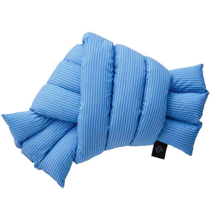 Musubi Cushion - Cotton Pinstripe | Autumn Cloud