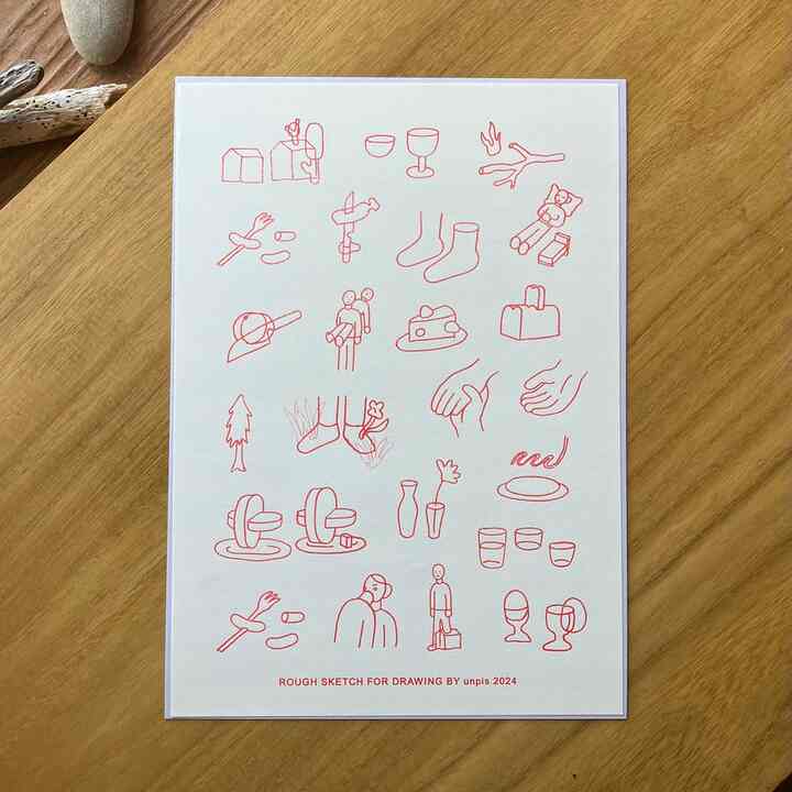 ROUGH SKETCH FOR DRAWING POSTER ポスター