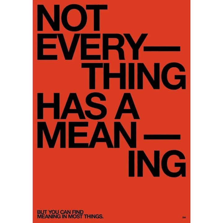 MEANING ポスター