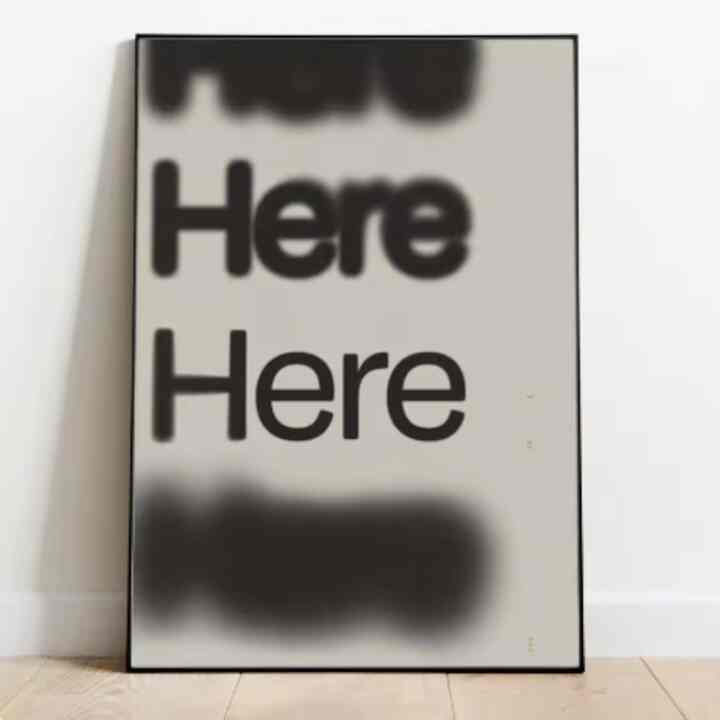 Here graphic ポスター