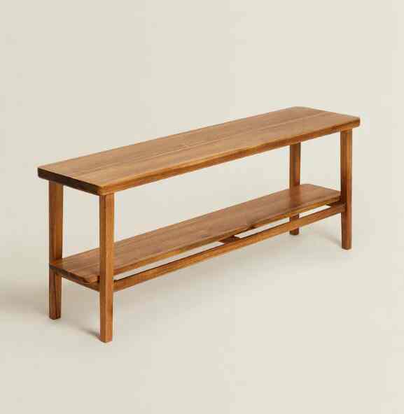 2人掛けベンチチェア アカシア