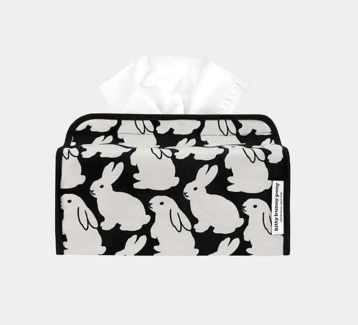 Little Black Bunnies ティッシュケースカバー