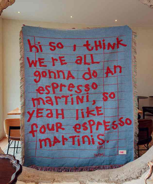 JQD Typography Blanket ORIGINAL ブランケット