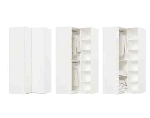 MUTE コーナー クローゼット White 103x106cm［2種］