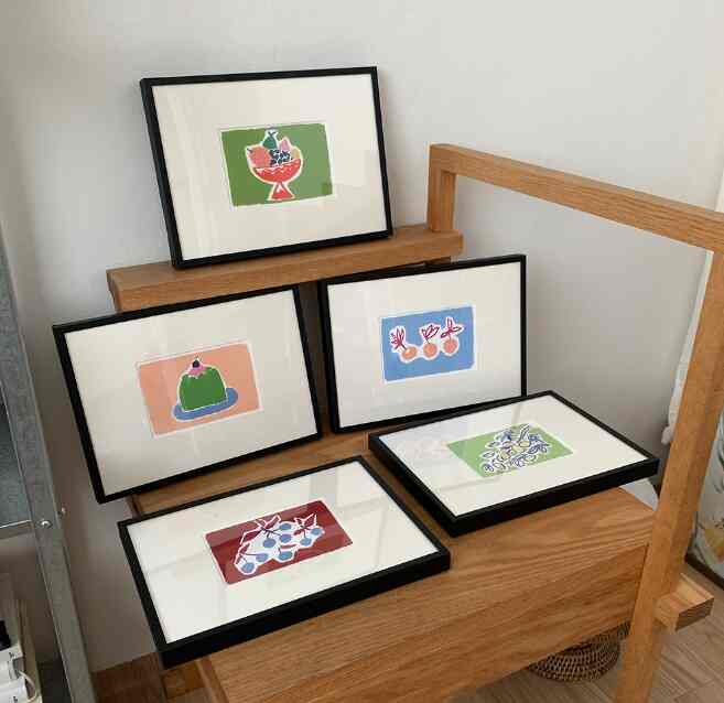 Oil pastel ミニ ポスター［4種］