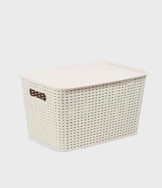 ラタン風 マルチ収納ケース（大）［3色］