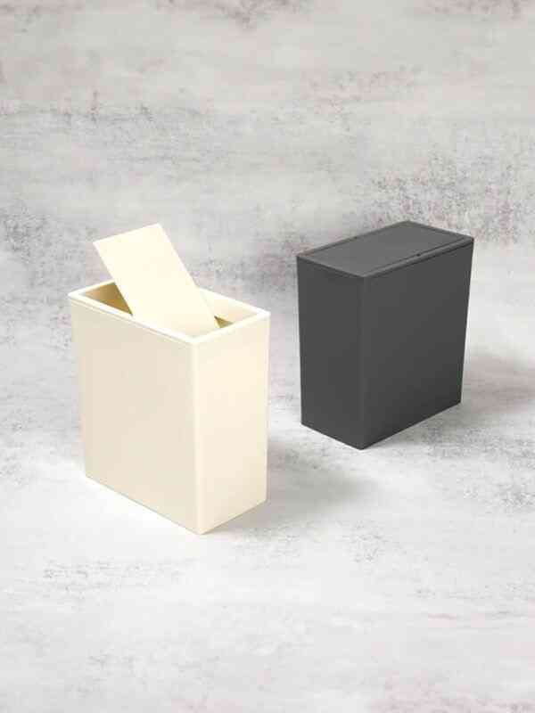 省スペース 長方形スリムゴミ箱 3L［2色］