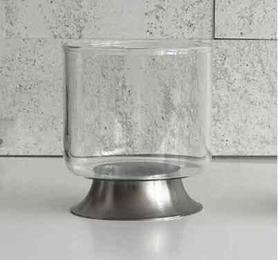 シルバー ステンレス ガラスカップ 250ml［3サイズ］