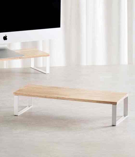 スチール脚 ウッドモニター台