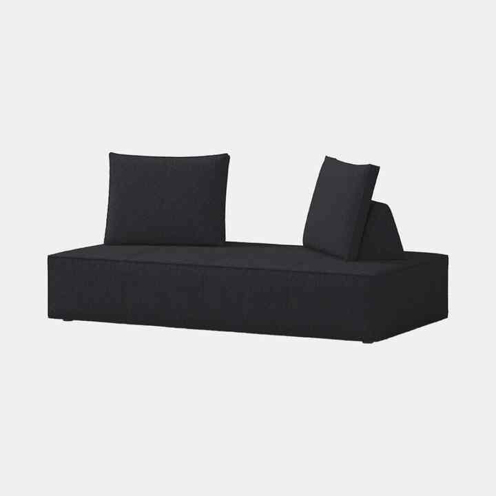 COMO 3人掛けファブリックソファ［3色］