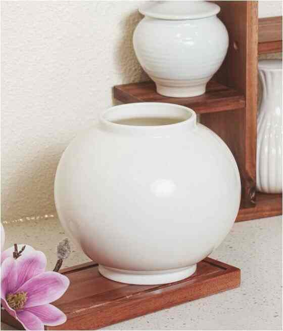 光沢仕上げ 月壺 インテリアオブジェ（大型）