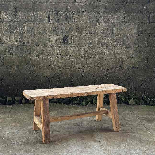 24/MAY/276 チーク材ベンチ