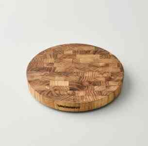 エンドグレイン 木製まな板（丸型）