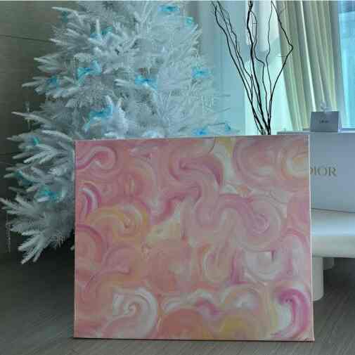 抽象画 a whisper in the clouds