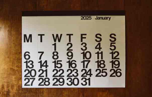 ステンディグ カレンダー 2025