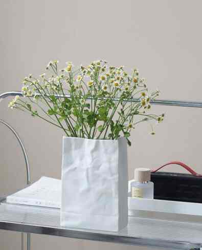 Paper Bag フラワーベース ホワイト