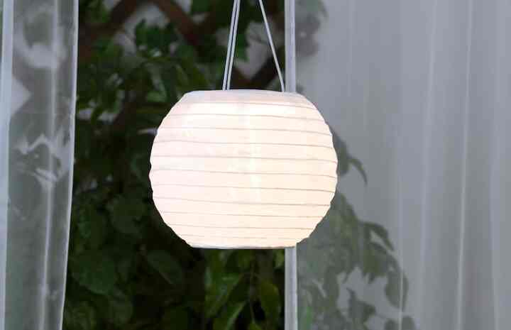 SOLVINDEN ソルヴィンデン LED太陽電池式ペンダントランプ, 22 cm