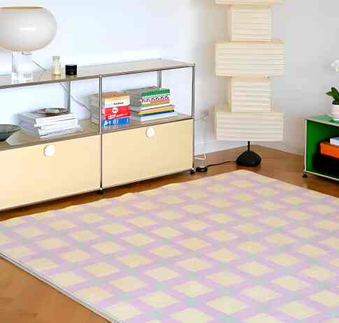 パステルチェックラグ［3サイズ］