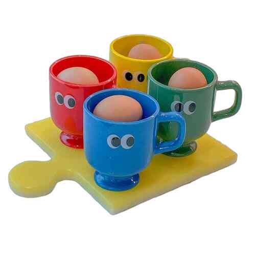 可愛い目玉デザイン マグカップ 260ml［4色］