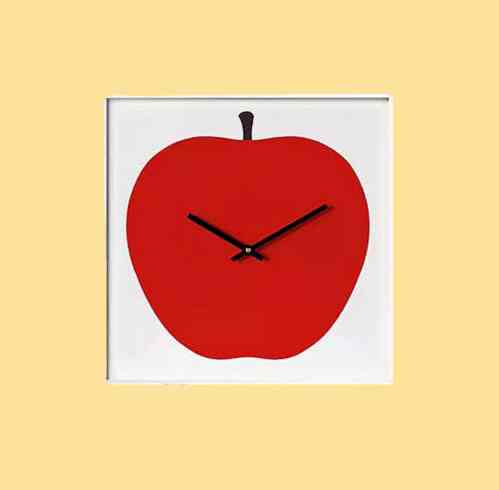 リンゴ時計 A 30x30
