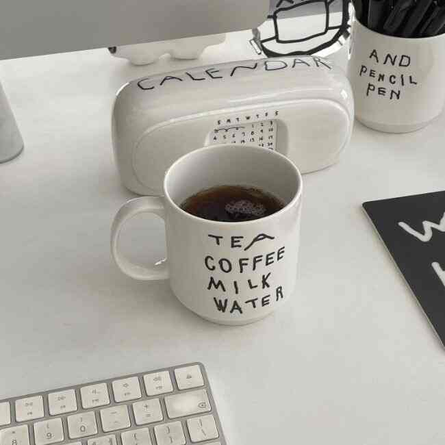 TEA COFFEE MILK WATER マグカップ