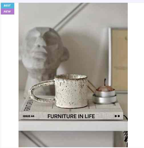 Cottage Snow ロングハンドル付きマグカップ