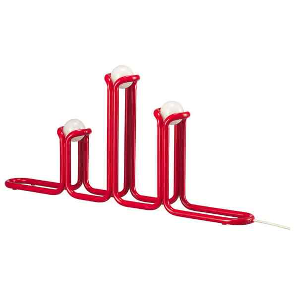 STRÅLA ストローラ LEDキャンデラブラ, メタル レッド