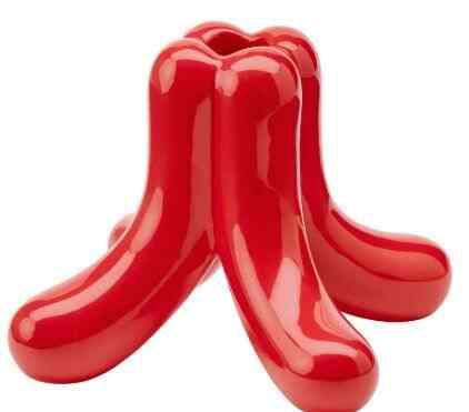 VINTERFINT ヴィンテルフィント キャンドルホルダー, レッド, 11 cm