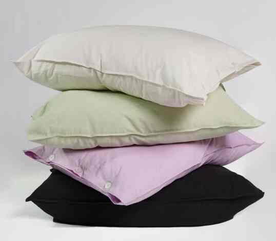 コットン ソリッド 枕カバー ブラック