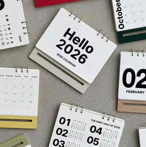 2026年 卓上カレンダー