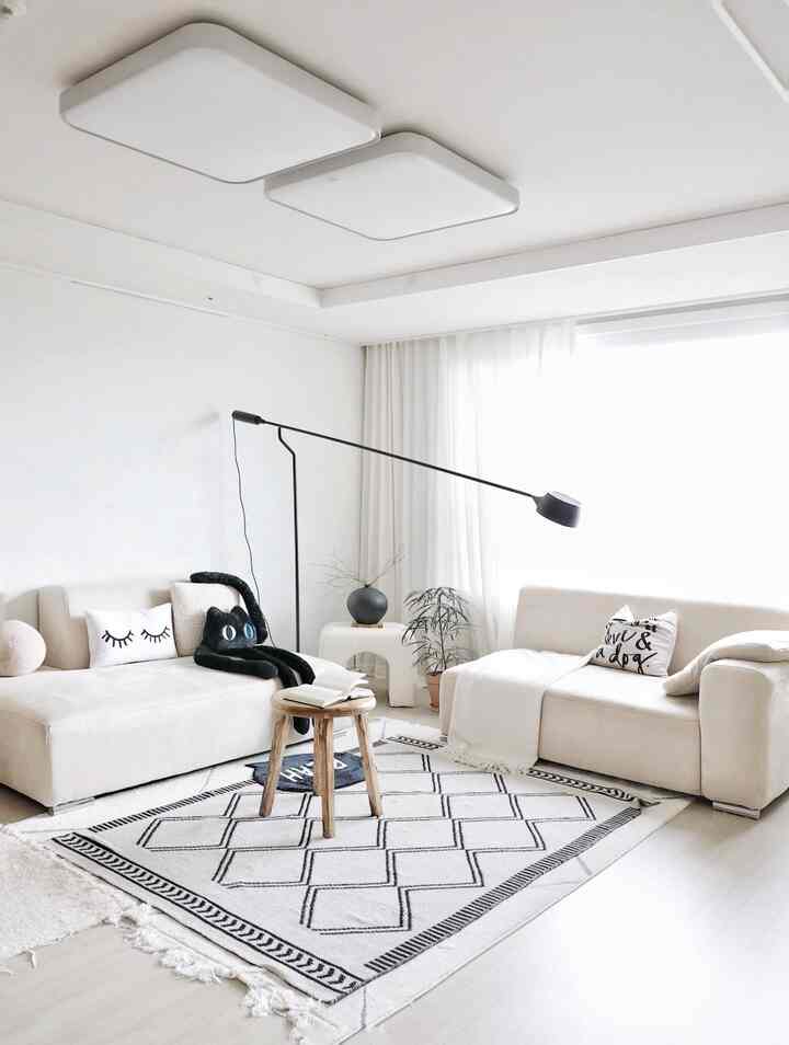 朝はしばらく換気して掃除する
湿式サウナだと思いました🥵
エアコンボウハサ
平和なリビングルームのカットです🥰
＃今日のシーンカット＃リビングルーム＃リビングルームインテリア＃ホワイトインテリア＃ホワイトブラック＃ジャンスタンド＃イケア照明＃ソファデコ＃リビングデコ＃ファブリックソファ＃リビングラグ＃リビングカーテン＃リビングソファ＃リビングライト 