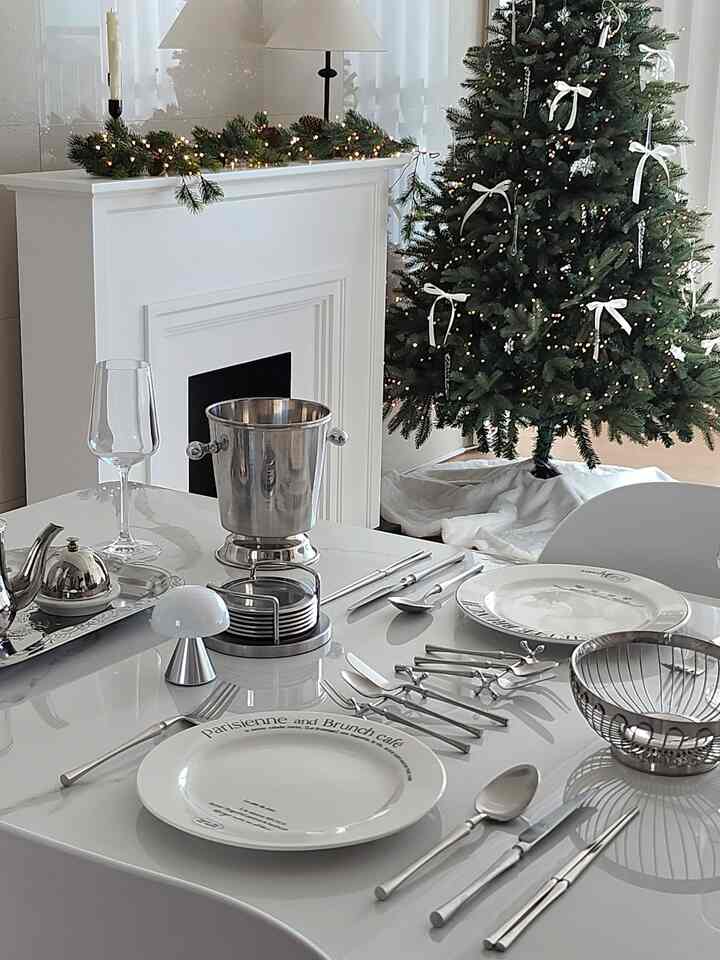 Chateau カトラリー 2人用 8点 フルセットを使ったコーディネート 1