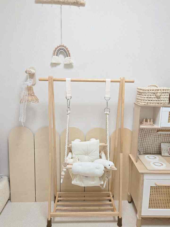 アイバン簡易（？）スイング
そして子供がとても好きです
ブランガトアヒル愛着人形𐦖𖹭

＃子供部屋＃子供部屋インテリア＃インテリアアクセサリー＃インテリア用品＃愛着人形＃ブランガット＃blancgateauはい