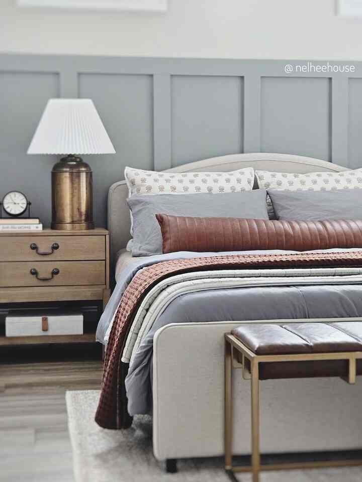 Spring sun filled bedroom. Bright & airy🤍
#bedroom #neutral #earthy #nightstand #bedroomdecor #neutral #bedding 


