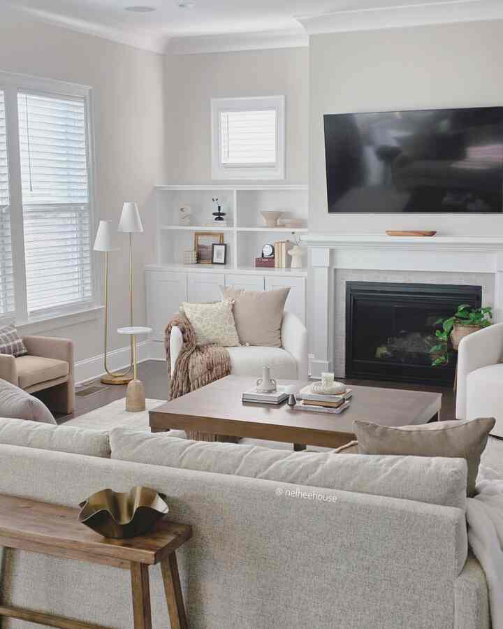 Morning view of my living room🩷

#livingroominterior #livingroom #Organized #organizedhome #earthy #cozyhome #livingroomdecor
